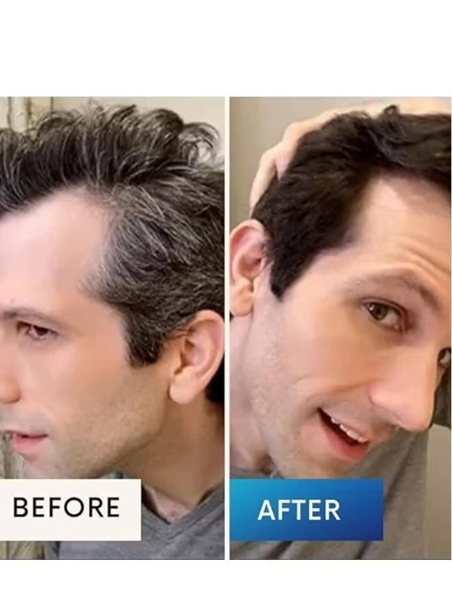 نوفا شامبو صبغة الشعر نوفا، شامبو صبغة الشعر نوفا 3 في 1، شامبو صبغة الشعر الفوري نوفا، صبغة شعر لتغطية الشيب، شامبو صبغة شعر يدوم طويلاً للنساء والرجال 200 مل (أسود) - Image 4